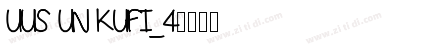 UUS UN KUFI_4字体转换